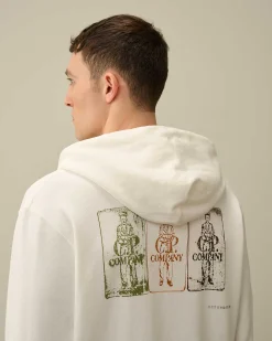Homme C.P. Company Sweat-Shirts^30/1 Fleece Artisanal Hoodie