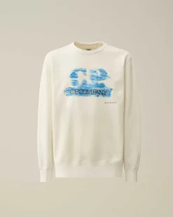 Homme C.P. Company Sweat-Shirts^30/1 Fleece Artisanal Logo Sweatshirt