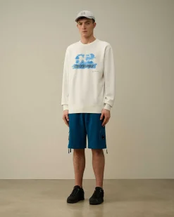 Homme C.P. Company Sweat-Shirts^30/1 Fleece Artisanal Logo Sweatshirt