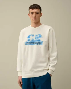 Homme C.P. Company Sweat-Shirts^30/1 Fleece Artisanal Logo Sweatshirt