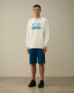 Homme C.P. Company Sweat-Shirts^30/1 Fleece Artisanal Logo Sweatshirt