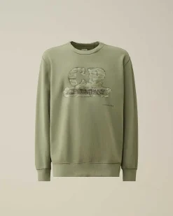 Homme C.P. Company Sweat-Shirts^30/1 Fleece Artisanal Logo Sweatshirt