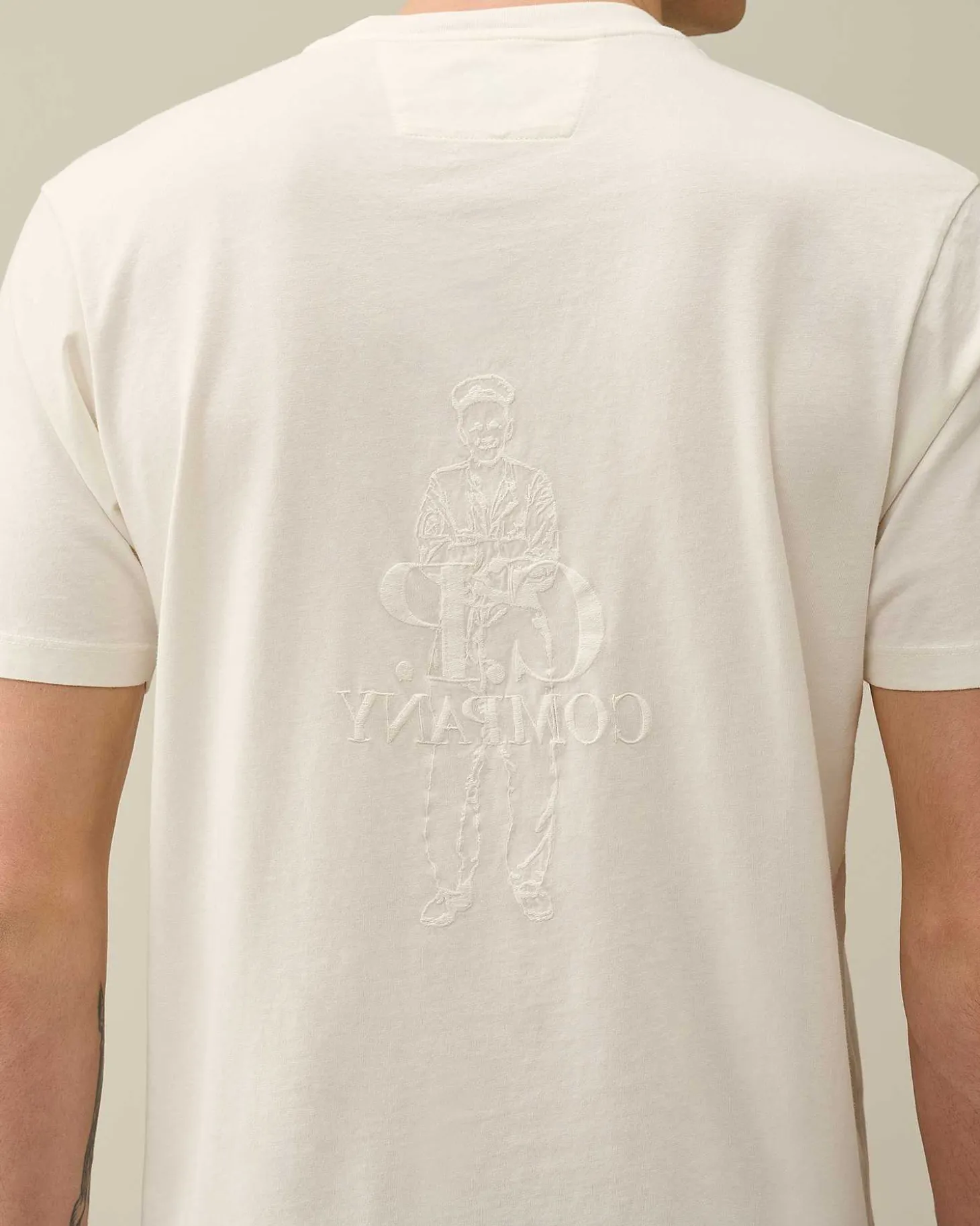 Homme C.P. Company T-Shirts Et Polos^24/1 Jersey Artisanal Card T-Shirt