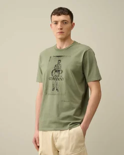 Homme C.P. Company T-Shirts Et Polos^24/1 Jersey Artisanal Card T-Shirt