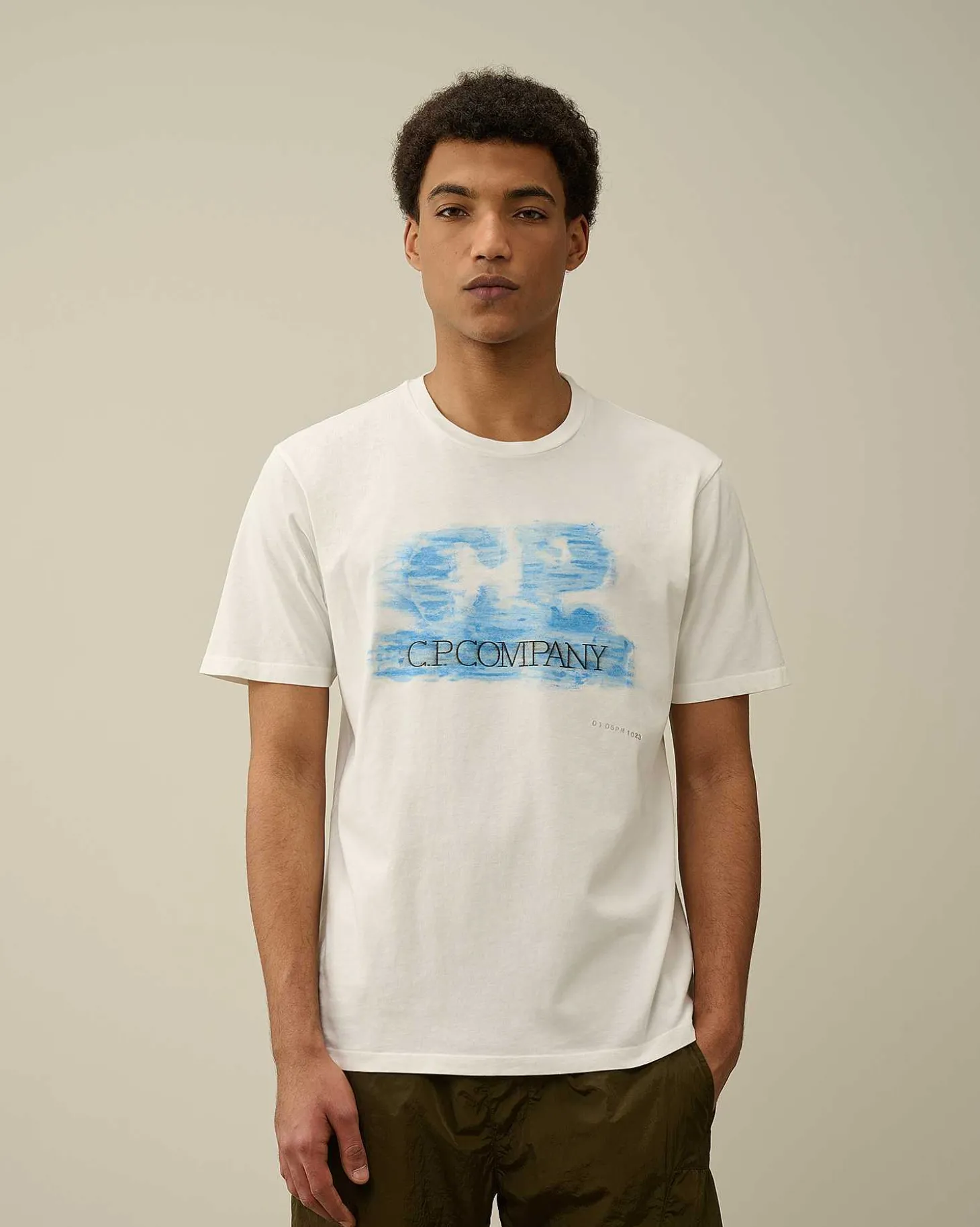 Homme C.P. Company T-Shirts Et Polos^24/1 Jersey Artisanal Logo T-Shirt