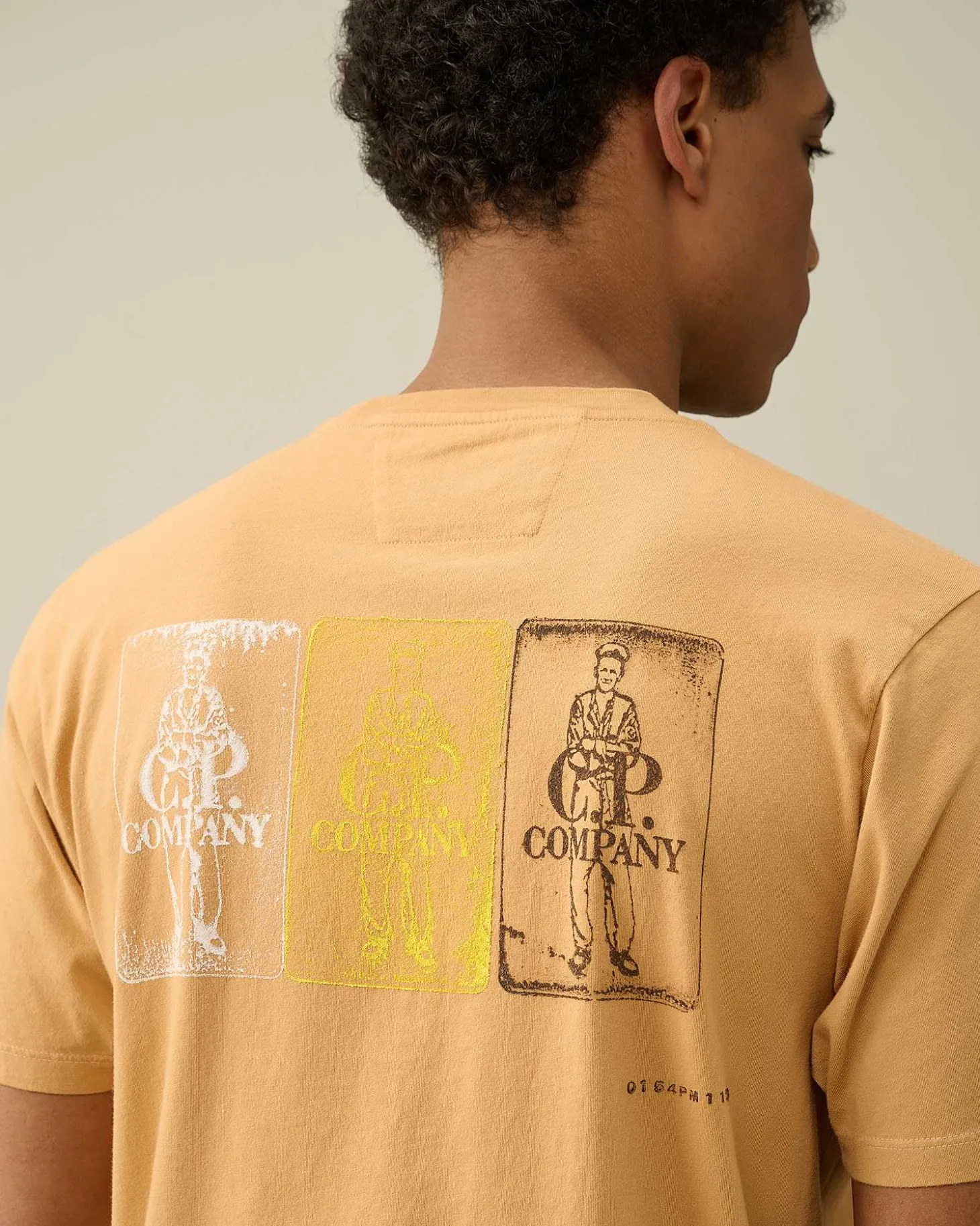 Homme C.P. Company T-Shirts Et Polos^24/1 Jersey Artisanal Three Cards T-Shirt