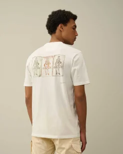 Homme C.P. Company T-Shirts Et Polos^24/1 Jersey Artisanal Three Cards T-Shirt