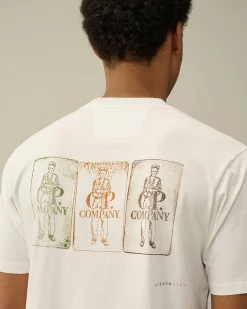 Homme C.P. Company T-Shirts Et Polos^24/1 Jersey Artisanal Three Cards T-Shirt