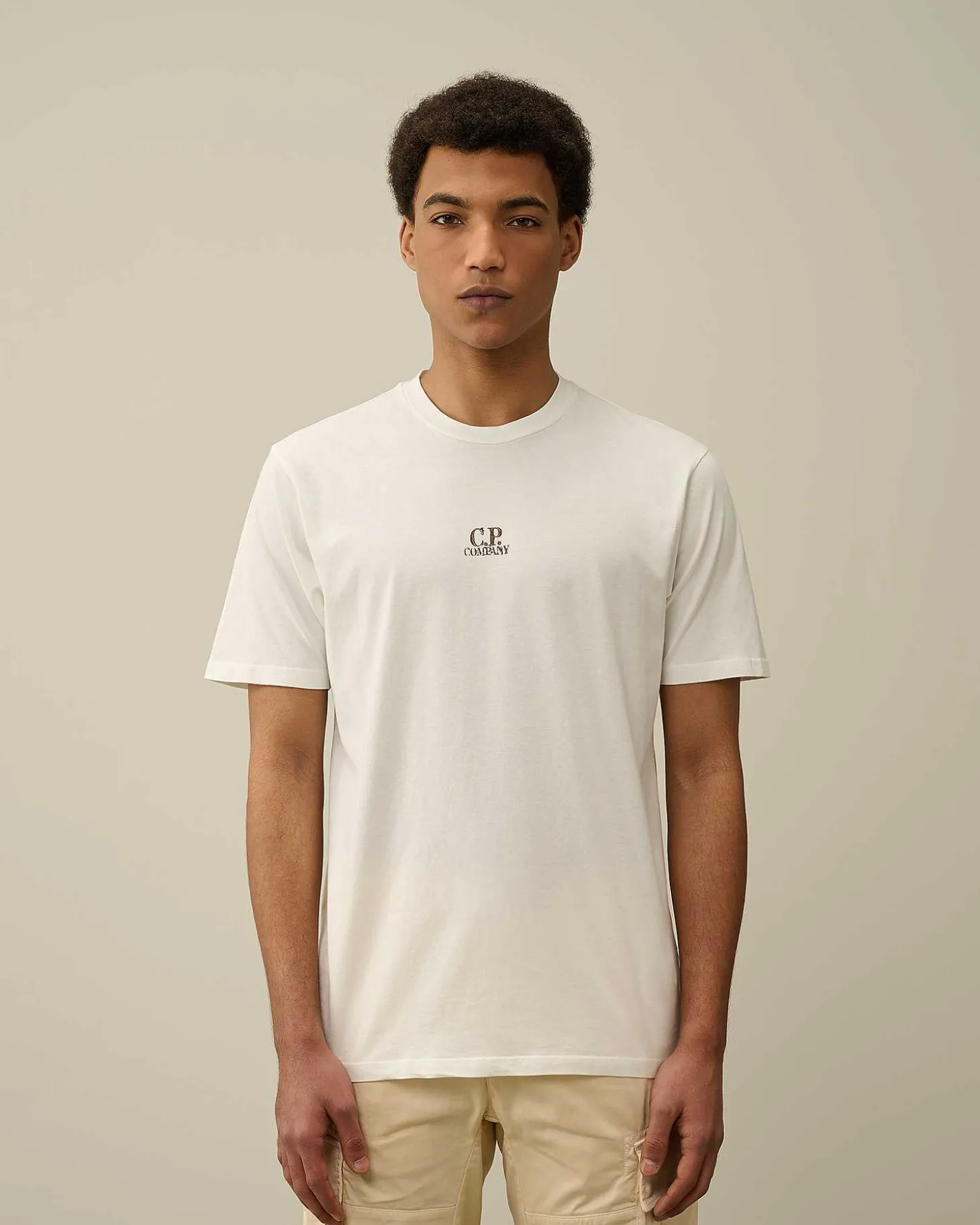Homme C.P. Company T-Shirts Et Polos^24/1 Jersey Artisanal Three Cards T-Shirt