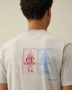 Homme C.P. Company T-Shirts Et Polos^24/1 Jersey Artisanal Three Cards T-Shirt
