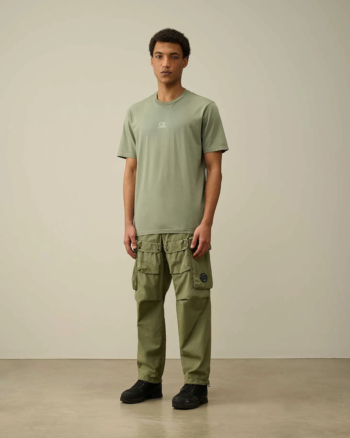 Homme C.P. Company T-Shirts Et Polos^24/1 Jersey Artisanal Three Cards T-Shirt