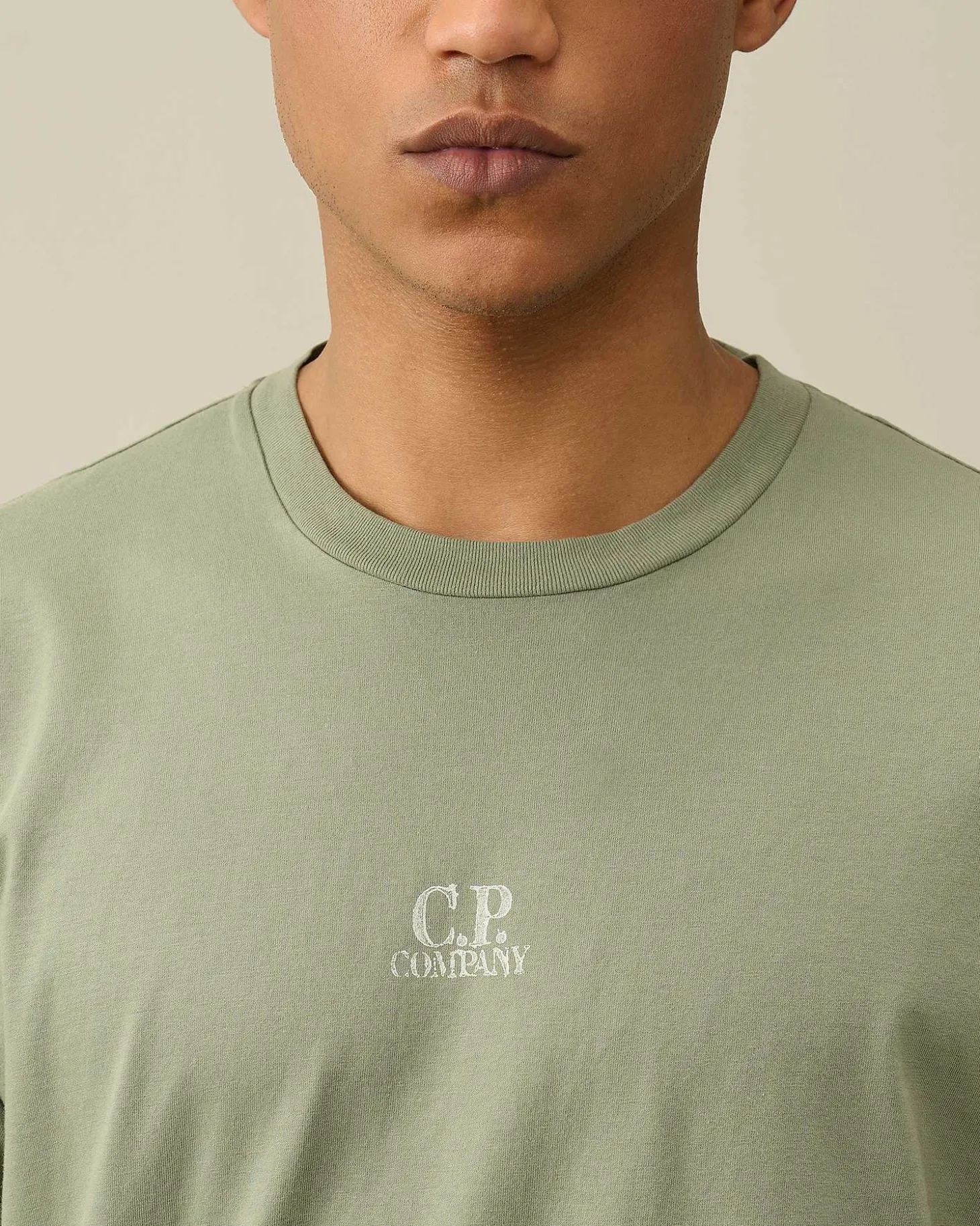 Homme C.P. Company T-Shirts Et Polos^24/1 Jersey Artisanal Three Cards T-Shirt