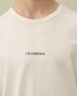 Homme C.P. Company T-Shirts Et Polos^24/1 Jersey Garment Dyed Logo T-Shirt
