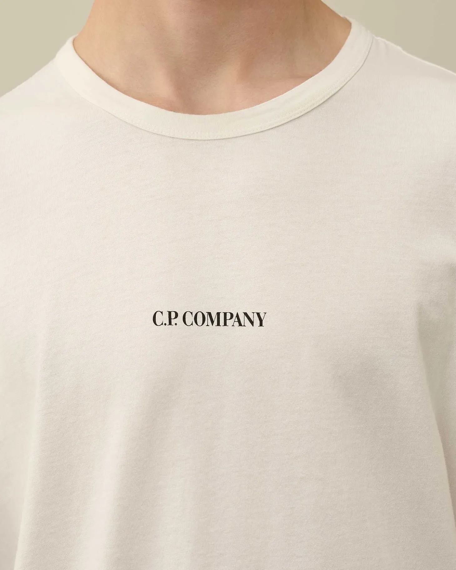 Homme C.P. Company T-Shirts Et Polos^24/1 Jersey Garment Dyed Logo T-Shirt