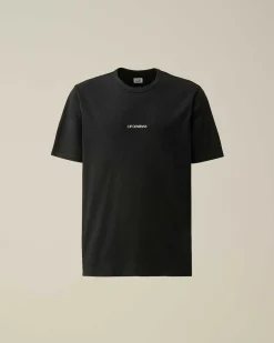Homme C.P. Company T-Shirts Et Polos^24/1 Jersey Garment Dyed Logo T-Shirt
