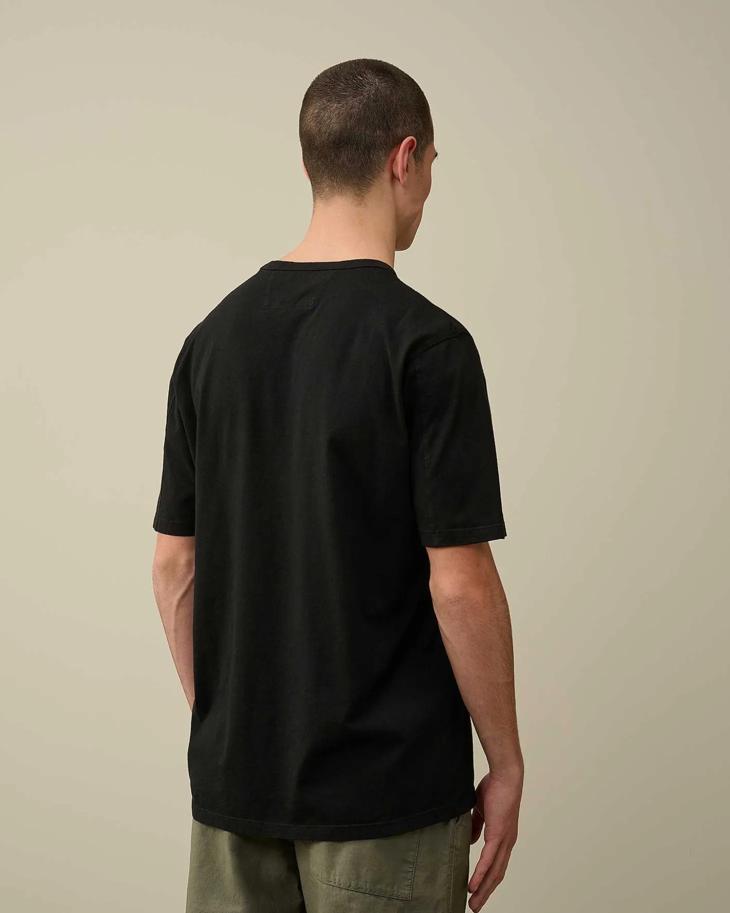 Homme C.P. Company T-Shirts Et Polos^24/1 Jersey Garment Dyed Logo T-Shirt