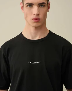 Homme C.P. Company T-Shirts Et Polos^24/1 Jersey Garment Dyed Logo T-Shirt