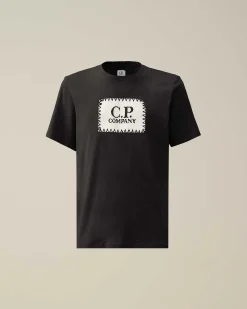 Homme C.P. Company T-Shirts Et Polos^30/1 Jersey Label Style Logo T-Shirt