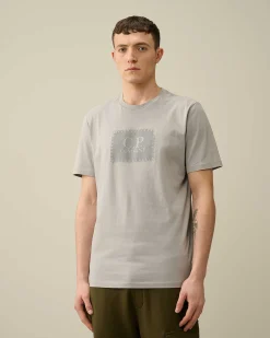Homme C.P. Company T-Shirts Et Polos^30/1 Jersey Label Style Logo T-Shirt