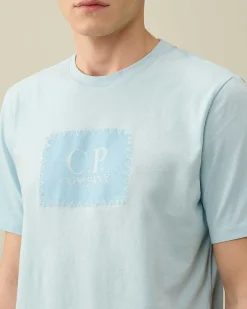 Homme C.P. Company T-Shirts Et Polos^30/1 Jersey Label Style Logo T-Shirt