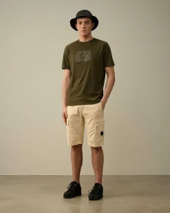 Homme C.P. Company T-Shirts Et Polos^30/1 Jersey Label Style Logo T-Shirt