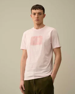 Homme C.P. Company T-Shirts Et Polos^30/1 Jersey Label Style Logo T-Shirt
