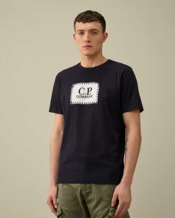 Homme C.P. Company T-Shirts Et Polos^30/1 Jersey Label Style Logo T-Shirt