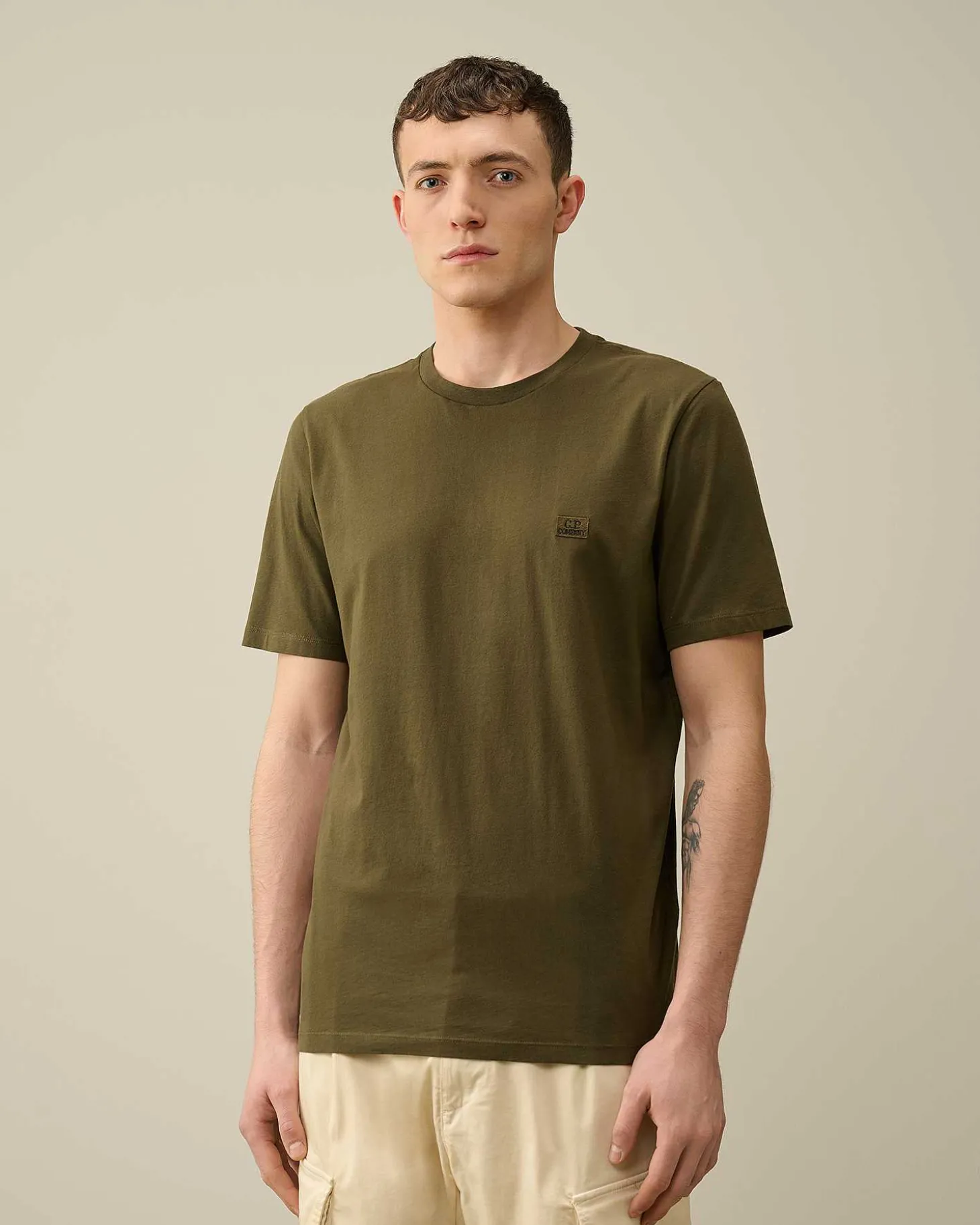 Homme C.P. Company T-Shirts Et Polos^30/1 Jersey Logo T-Shirt