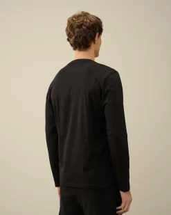 Homme C.P. Company T-Shirts Et Polos^30/1 Jersey Long Sleeved Logo T-Shirt