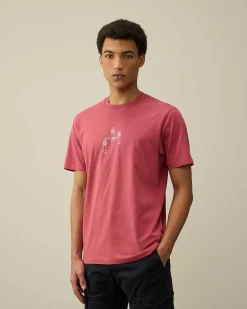 Homme C.P. Company T-Shirts Et Polos^30/1 Jersey Relaxed Graphic T-Shirt