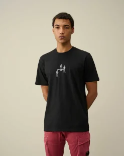 Homme C.P. Company T-Shirts Et Polos^30/1 Jersey Relaxed Graphic T-Shirt