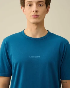 Homme C.P. Company T-Shirts Et Polos^24/1 Jersey Resist Dyed Logo T-Shirt