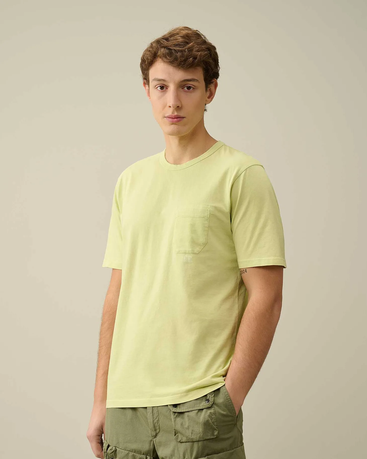 Homme C.P. Company T-Shirts Et Polos^24/1 Jersey Resist Dyed Pocket T-Shirt