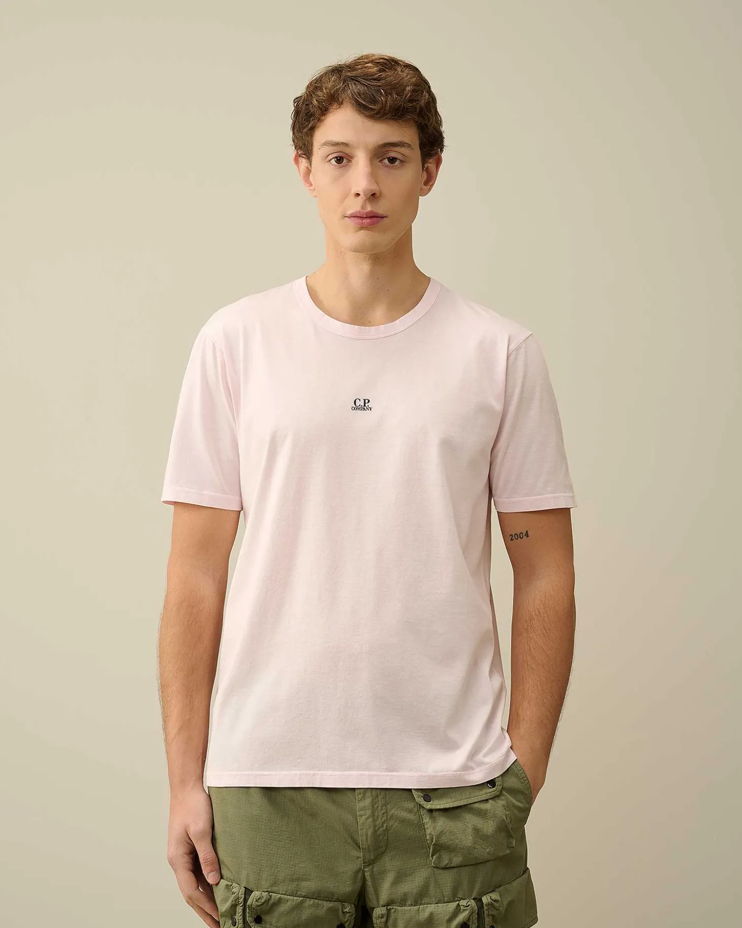 Homme C.P. Company T-Shirts Et Polos^70/2 Mercerized Jersey Logo T-Shirt