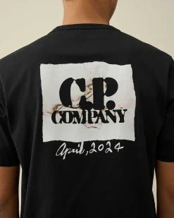 Homme C.P. Company T-Shirts Et Polos^30/2 Mercerized Jersey Twisted Graphic T-Shirt