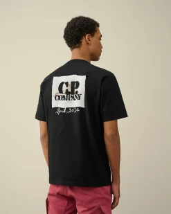 Homme C.P. Company T-Shirts Et Polos^30/2 Mercerized Jersey Twisted Graphic T-Shirt