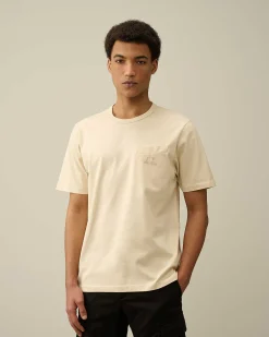 Homme C.P. Company T-Shirts Et Polos^30/2 Mercerized Jersey Twisted Pocket T-Shirt
