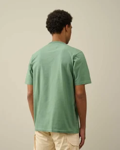 Homme C.P. Company T-Shirts Et Polos^30/2 Mercerized Jersey Twisted Logo T-Shirt