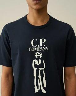 Homme C.P. Company T-Shirts Et Polos^30/2 Mercerized Jersey Twisted British Sailor T-Shirt