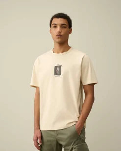 Homme C.P. Company T-Shirts Et Polos^30/2 Mercerized Jersey Twisted Graphic T-Shirt