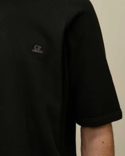 Homme C.P. Company Sweat-Shirts^30/1 Sponge Fleece Short Sleeved Sweatshirt