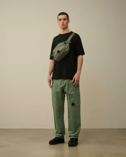 Homme C.P. Company Sweat-Shirts^30/1 Sponge Fleece Short Sleeved Sweatshirt
