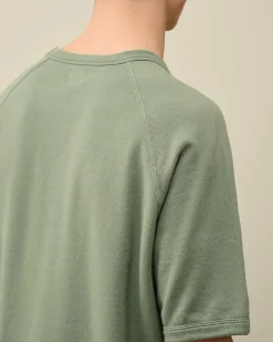 Homme C.P. Company Sweat-Shirts^30/1 Sponge Fleece Short Sleeved Sweatshirt