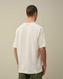 Homme C.P. Company Sweat-Shirts^30/1 Sponge Fleece Short Sleeved Sweatshirt