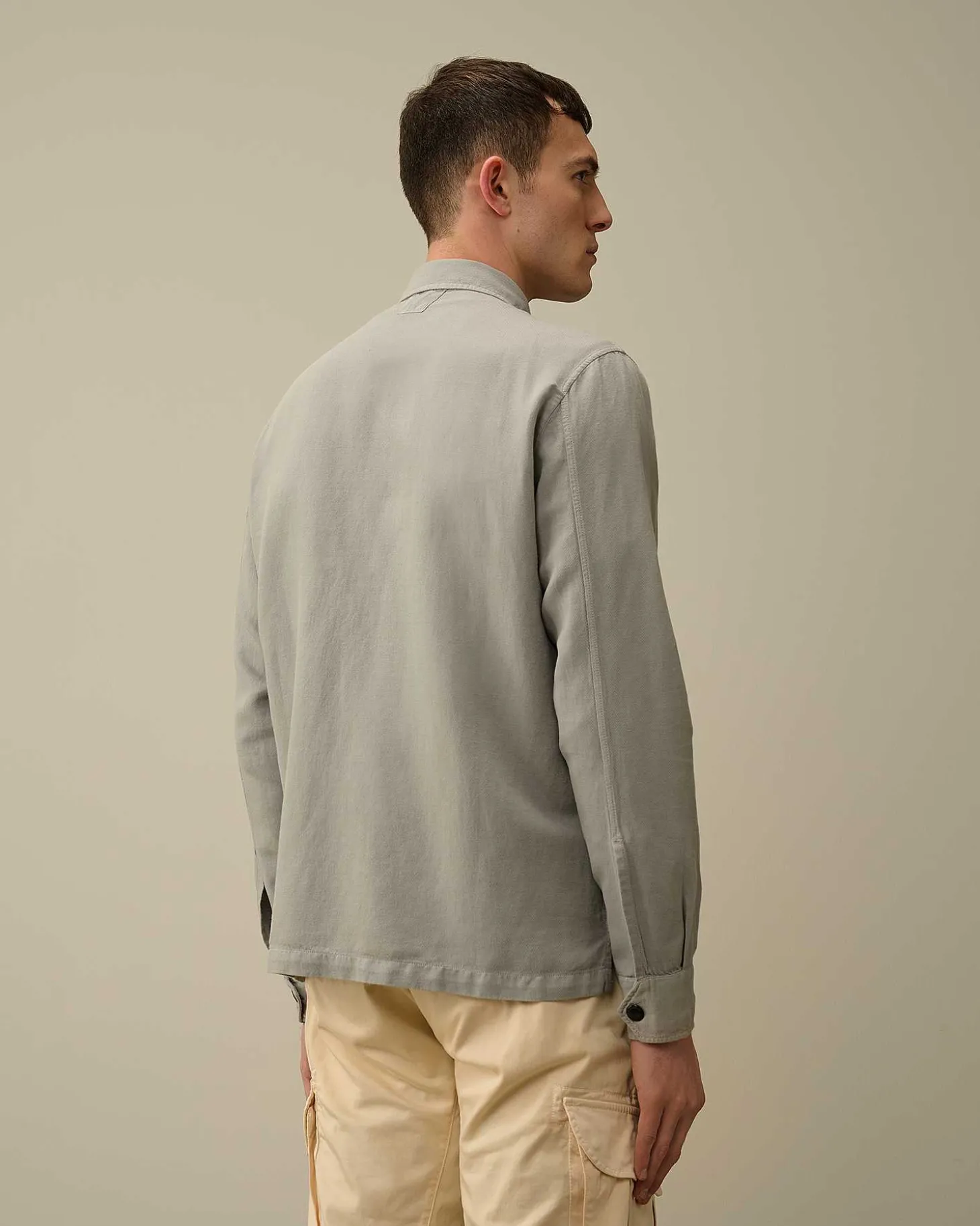 Homme C.P. Company Chemises^Broken Linen/Cotton Shirt
