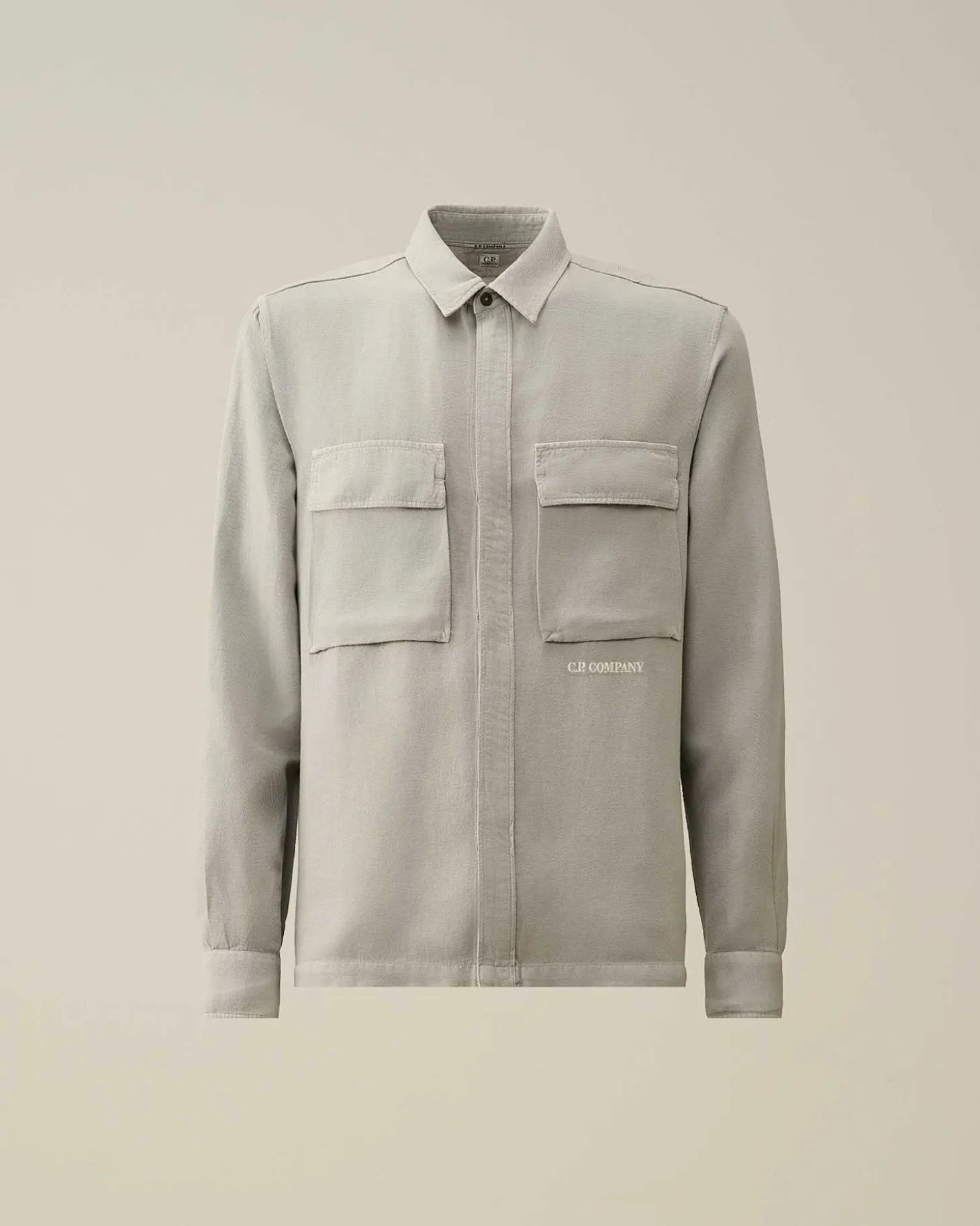 Homme C.P. Company Chemises^Broken Linen/Cotton Shirt