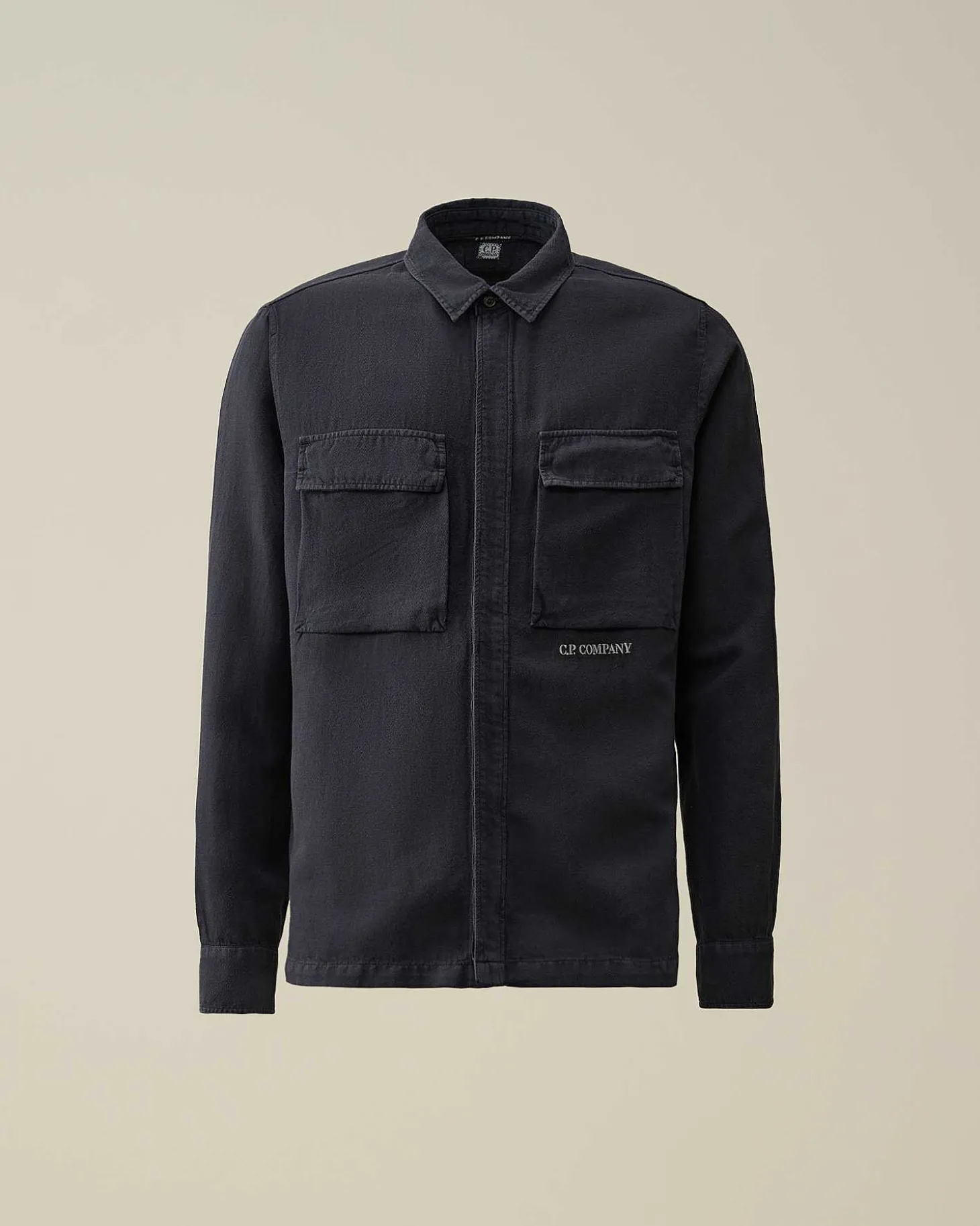 Homme C.P. Company Chemises^Broken Linen/Cotton Shirt