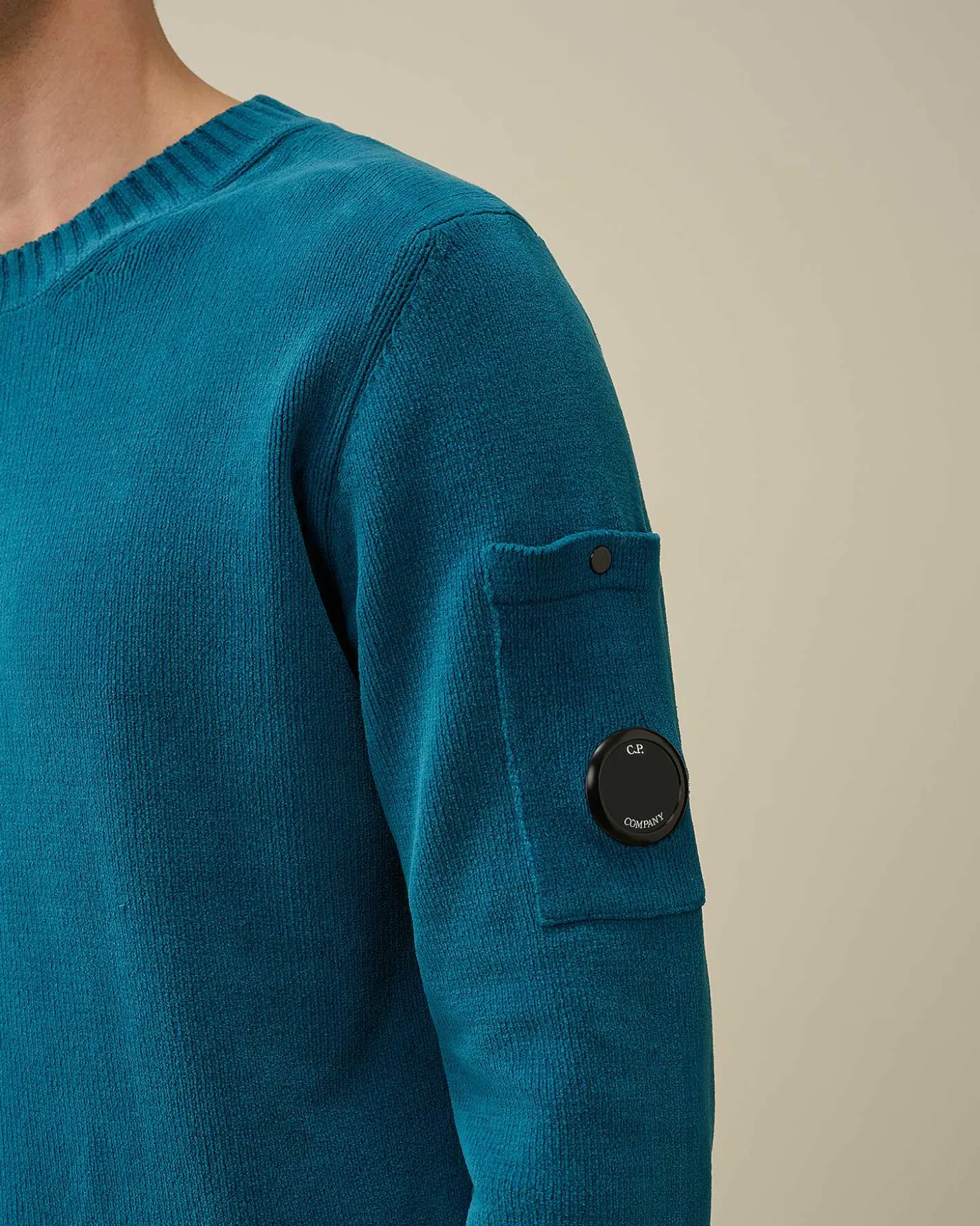 Homme C.P. Company Pulls^Chenille Cotton Knit