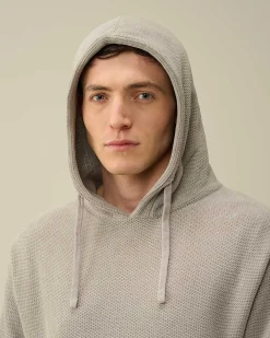 Homme C.P. Company Pulls^Chenille Cotton Knit Hoodie