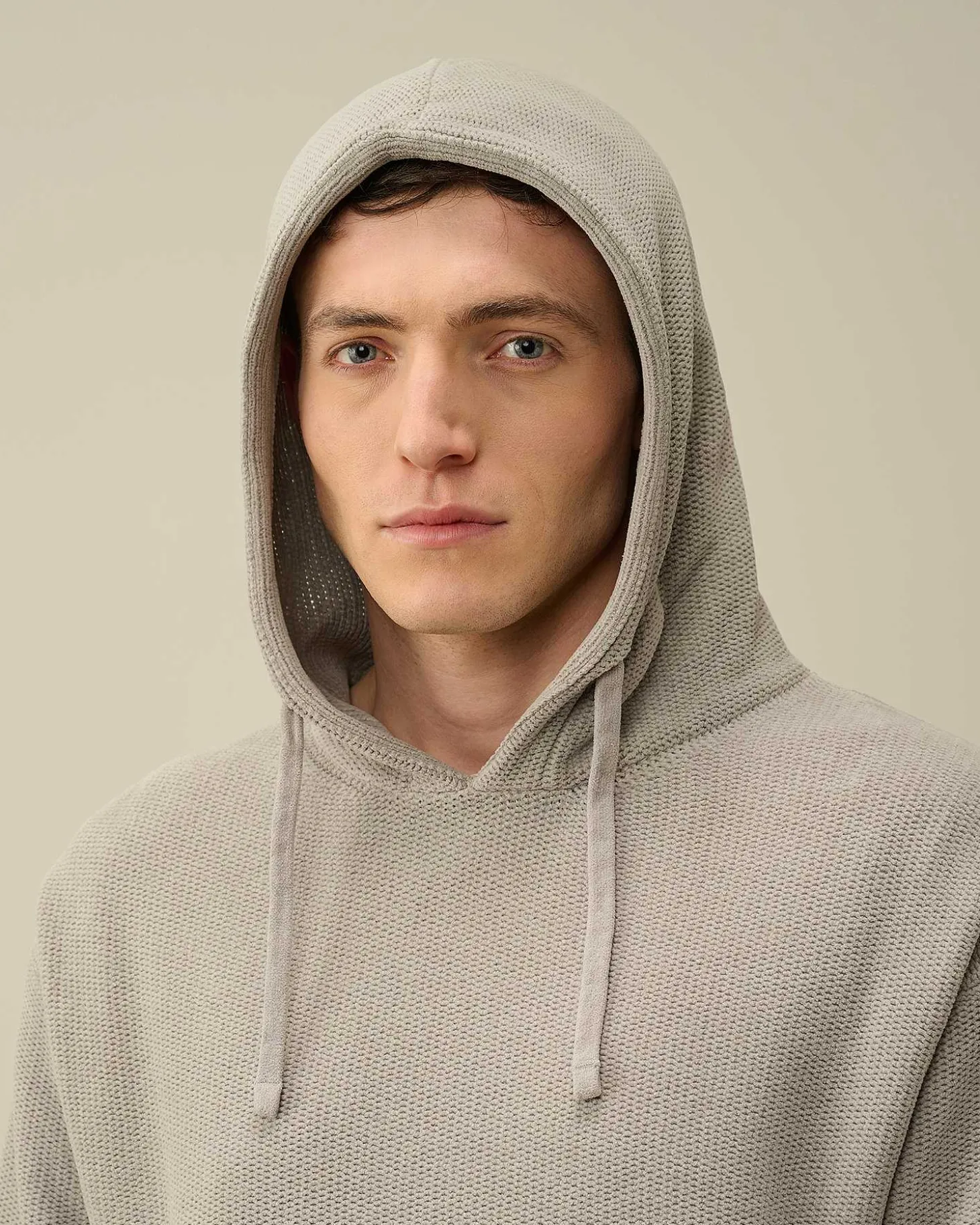 Homme C.P. Company Pulls^Chenille Cotton Knit Hoodie